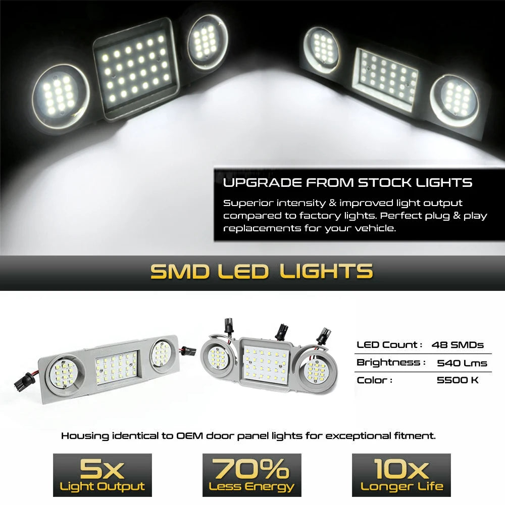 LED Car Interior Dome Reading Light For VW Passat Golf Jetta Tiguan Touran Sharan Seat Alhambra Leon Skoda Octavia Superb Yeti