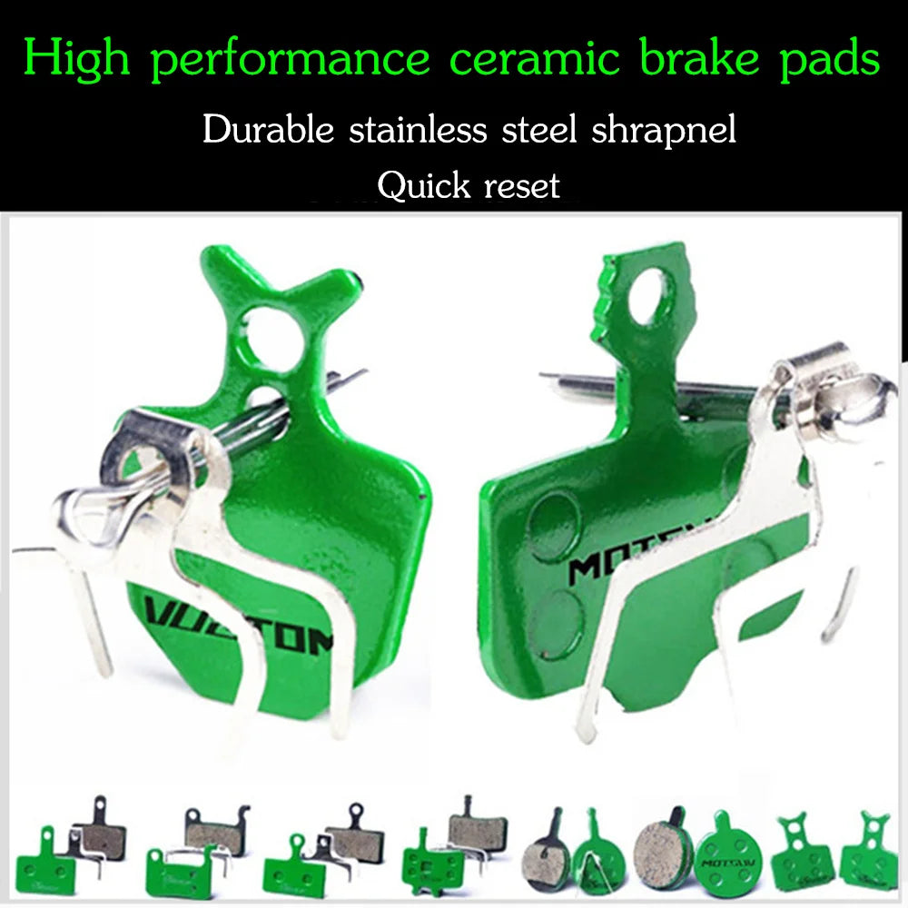 MOTSUV 4 Pairs Bicycle Ceramics Disc Brake Pads for MTB Hydraulic Disc Brake SHIMAN0 SRAM AVID HAYES Magura Formula Bicycle Pads