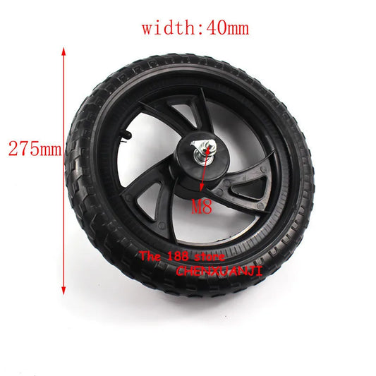 High quality 12 inch solid wheel balancing car   sliding  non inflatable front and rear plastic s