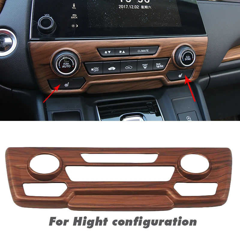 Car Interior Peach Wood Grain Inner Door Handle Decoration Frame Car Styling For Honda CRV CR-V 2017 2018 2019 2020 Accessories