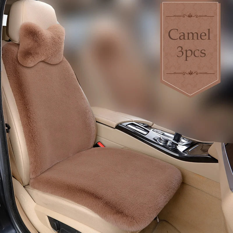 Car Full Seat Cover Protector Accessories Artificial Plush Warm Car Interior Covers Auto Cushion Cover 5 Seat Universal Size