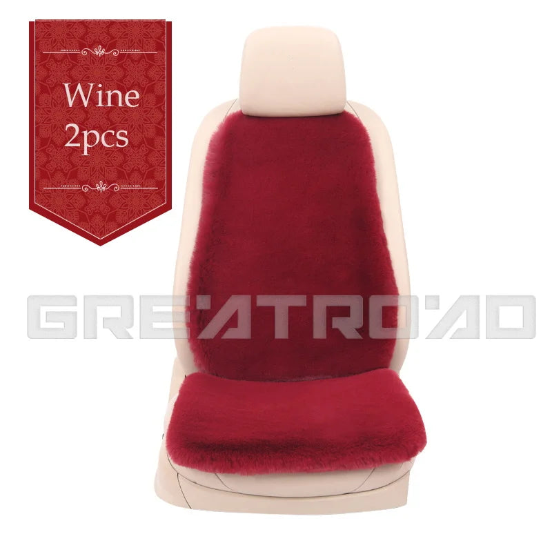 Car Full Seat Cover Protector Accessories Artificial Plush Warm Car Interior Covers Auto Cushion Cover 5 Seat Universal Size