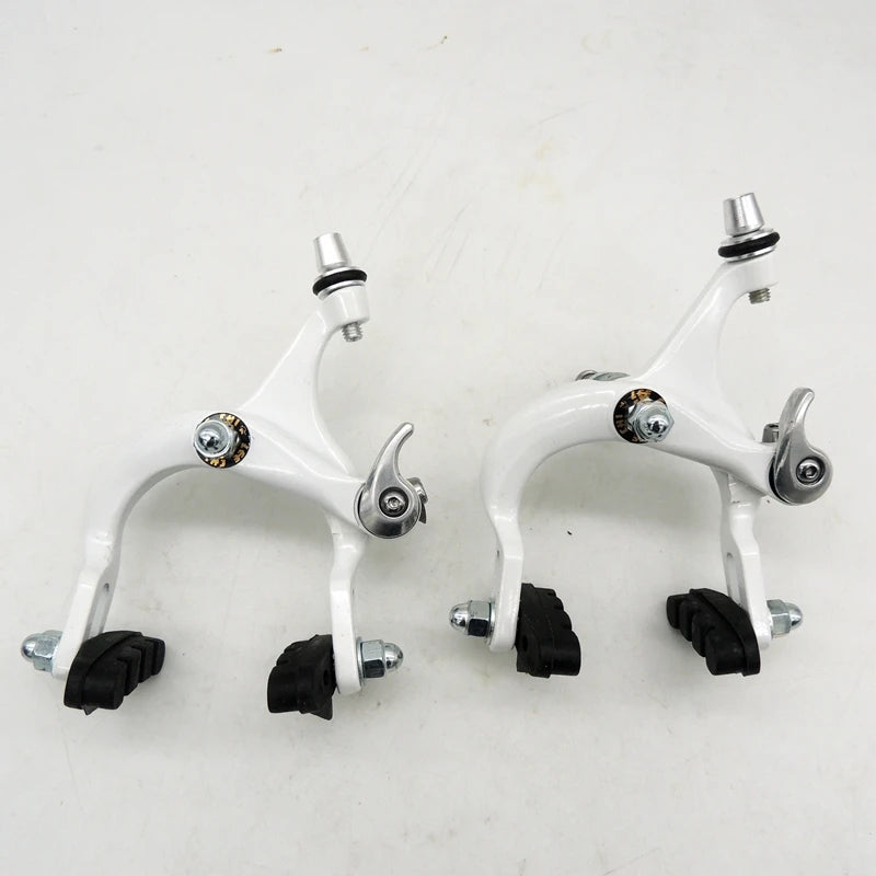 Pinza de freno de línea de velocidad muerta de bicicleta de carretera, pinza de freno de aleación de aluminio, freno de coche deportivo C con tornillos incorporados