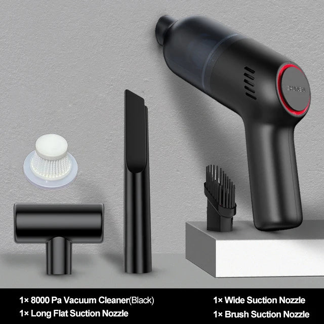 Cordless Portable Car Vacuum Cleaner Handheld Auto Vacuum 8000PA 120W High Suction For Cleaning Wet Dry Mini Wireless Cleaner