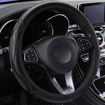 Car Steering Wheel Cover Funda Volante Braid on the Steering wheel Volan Comfortable Durable For 37 38 CM Auto No Inner Ring