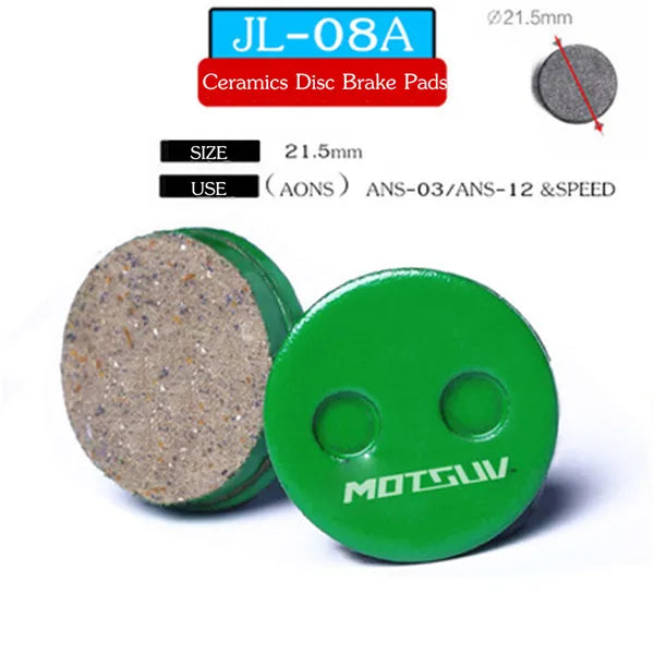 MOTSUV 4 Pairs Bicycle Ceramics Disc Brake Pads for MTB Hydraulic Disc Brake SHIMAN0 SRAM AVID HAYES Magura Formula Bicycle Pads