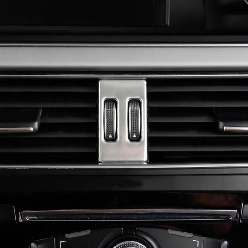 Car Center Console AC Air Conditioning Outlet Knob Button Frame Cover Trim Sequins For Audi A4 B8 2013-2016 Interior Accessories