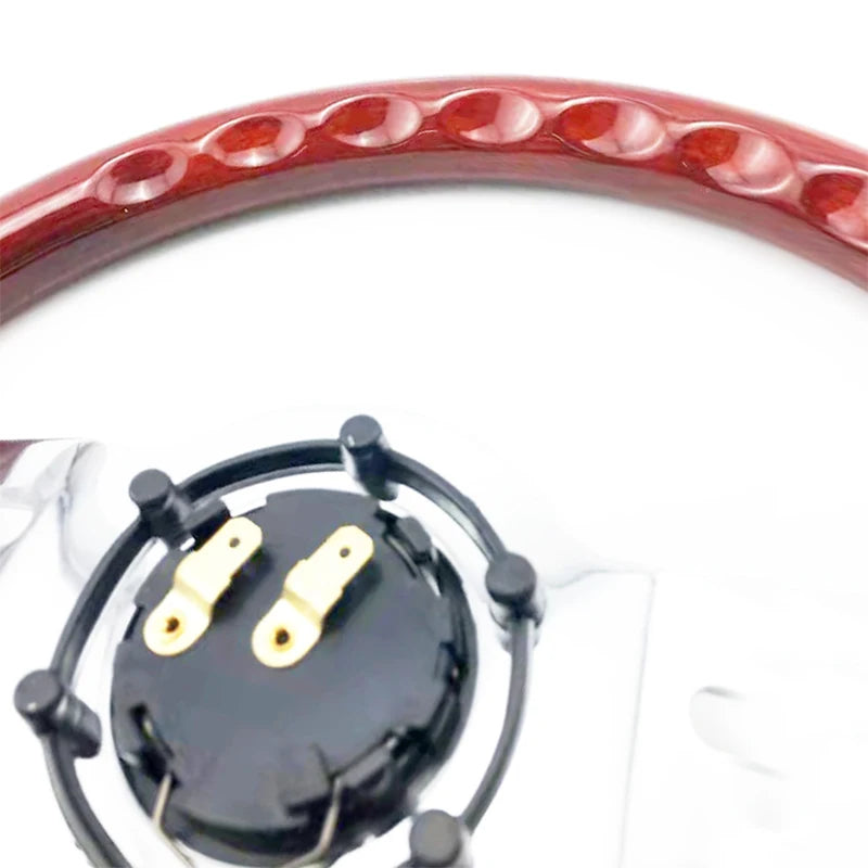 ABS 14inch 350MM Universal Wooden Volante Drifting Racing Sport Steering Wheel