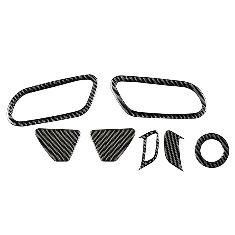 For VW scirocco R Accessories Carbon Fiber Internal Stickers Door Handle Rearview mirror knob 2009-2016 Car Styling