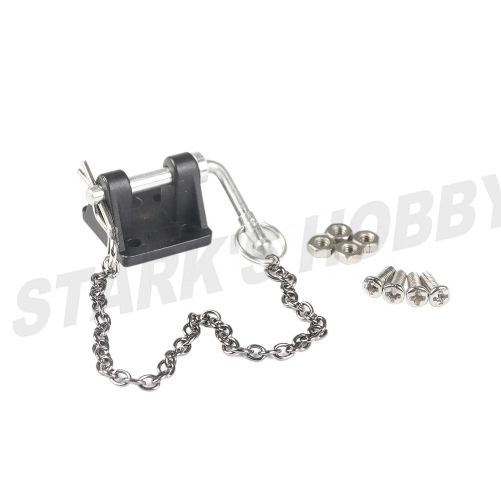 1/10 Scale Accessories Metal Tow Hook Trailer Rope Chain Trailer shackle for RC Crawler Car Axial SCX10  TRX4 D90 Capra