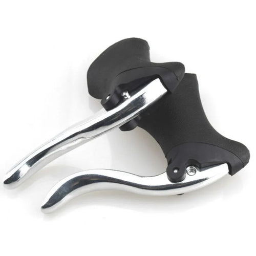 22.2-23.8mm Bicycle Brake Levers Handle Road Bike Cycling Front and Rear Brake Levers Drop Handlebar Set Bike Parts