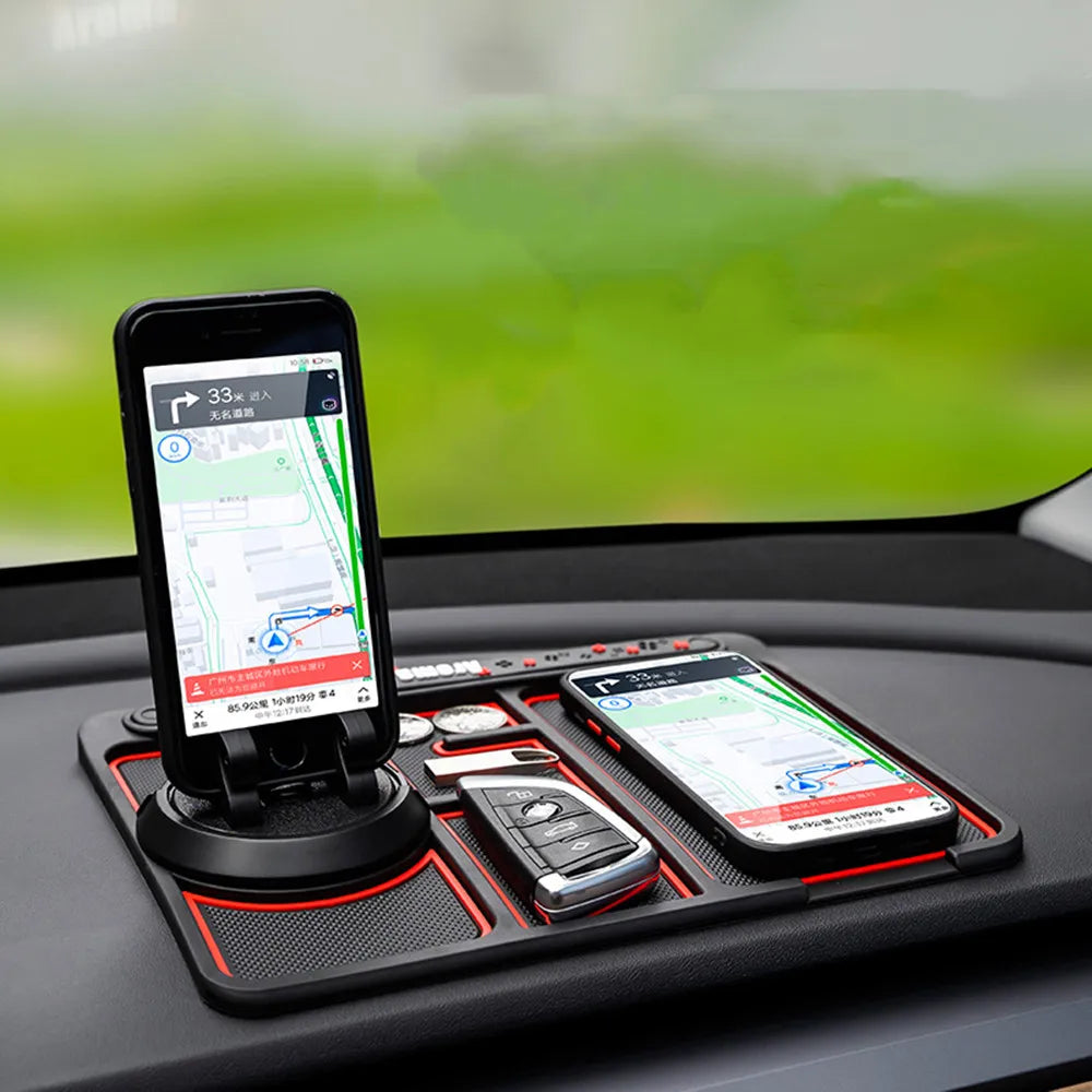 Car Interior Accessories Car Dashboard Anti-Slip Mat Auto Phone Cushion Pvc For Mobile Phone Bracket Navigation Storage Cushion