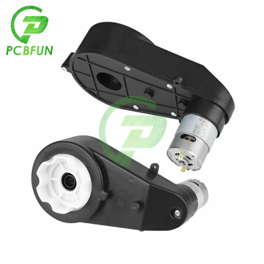 12V 18000-23000RPM Electric DC Motor Gearbox Wear-resistant Low Noise DC Motor Gear Box for Motorcycle Kids Car Toy