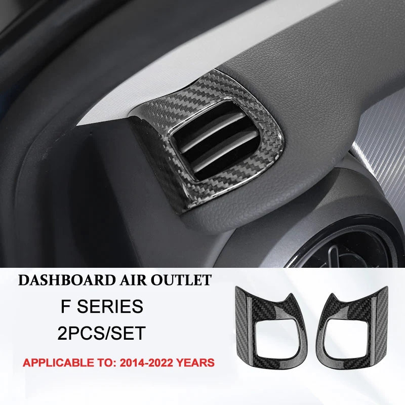 Car Interior Accessories For Mini Cooper F54 F55 F56 F57 F60 Real Carbon Fiber Decorative Cover Sticker Protective Auto Part