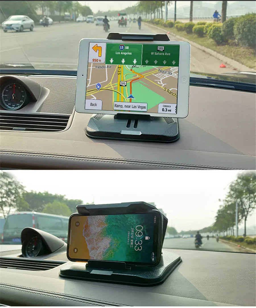 Cell Phone Holder for Car Dashboard - Car Anti-Slip GPS Mount Cradle Dock Mounting in Pickup Truck, Compatible Phone X 8 7 Plus