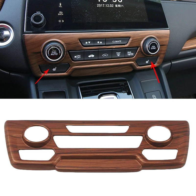 Car Interior Peach Wood Grain Inner Door Handle Decoration Frame Car Styling For Honda CRV CR-V 2017 2018 2019 2020 Accessories