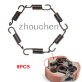6 Pieces 2 Stroke Engine Parts Clutch Pads Spring for 49cc Mini Pocket Bike