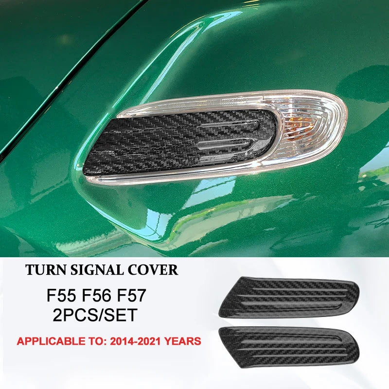 Car Interior Accessories For Mini Cooper F54 F55 F56 F57 F60 Real Carbon Fiber Decorative Cover Sticker Protective Auto Part