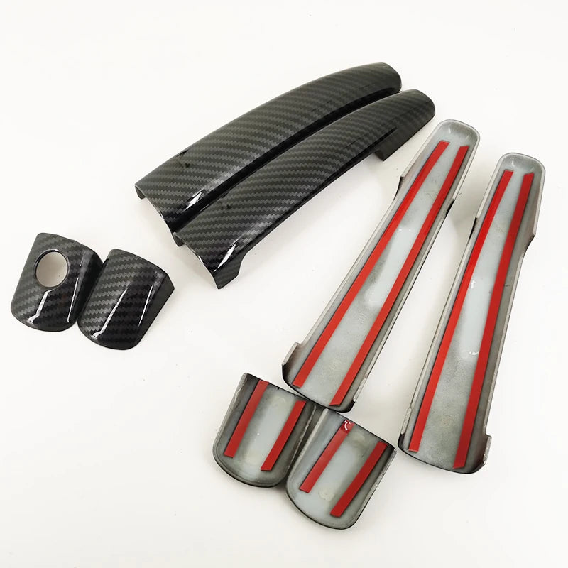 For Citroen C5 RD/TD 2008-2014 Accessory carbon fibre pattern car side door handle covers trim 2009 2010 2011 2012 2013