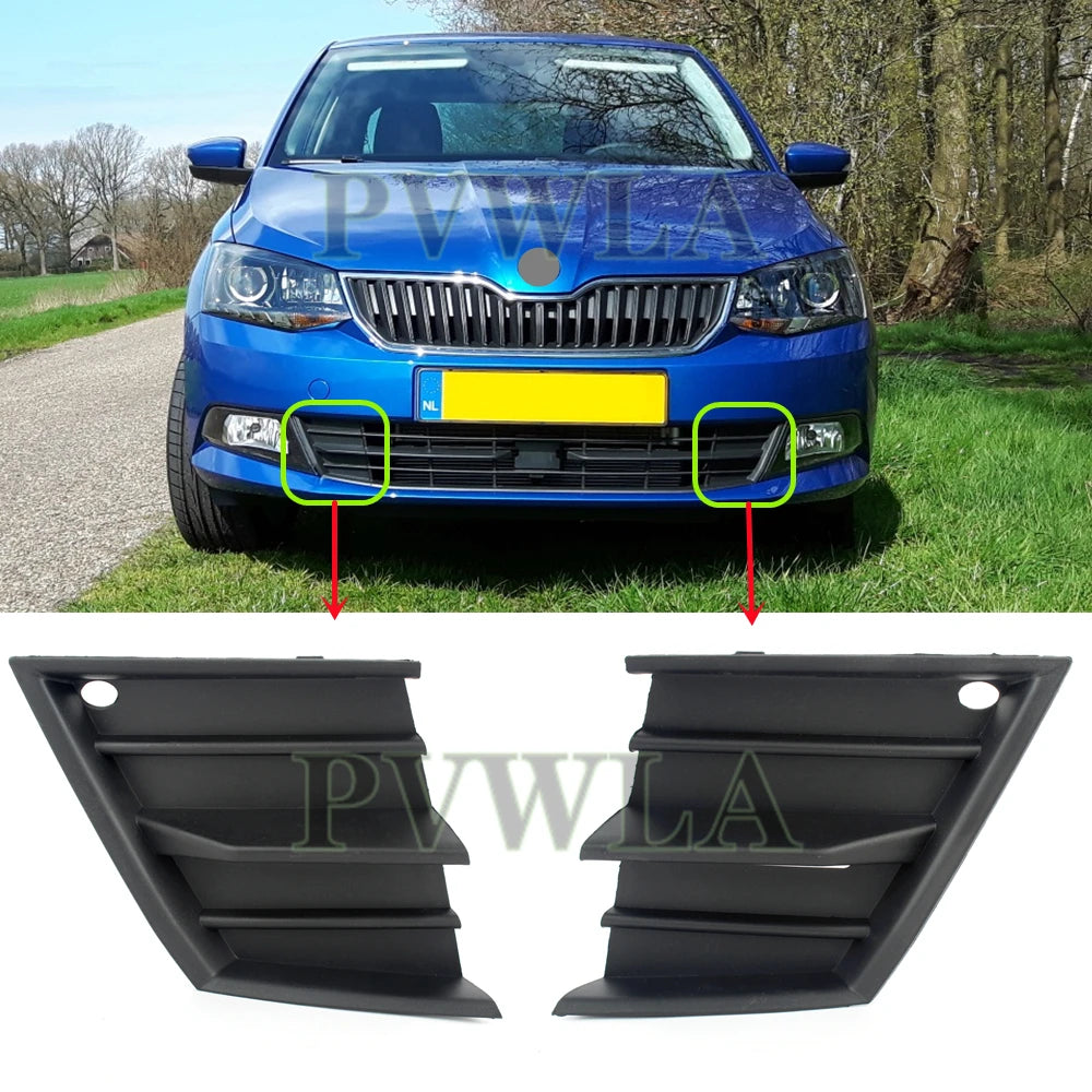 Car accessories For Skoda Fabia 2015 2016 2017 2018 2019 2020 Front Bumper Cover Trim