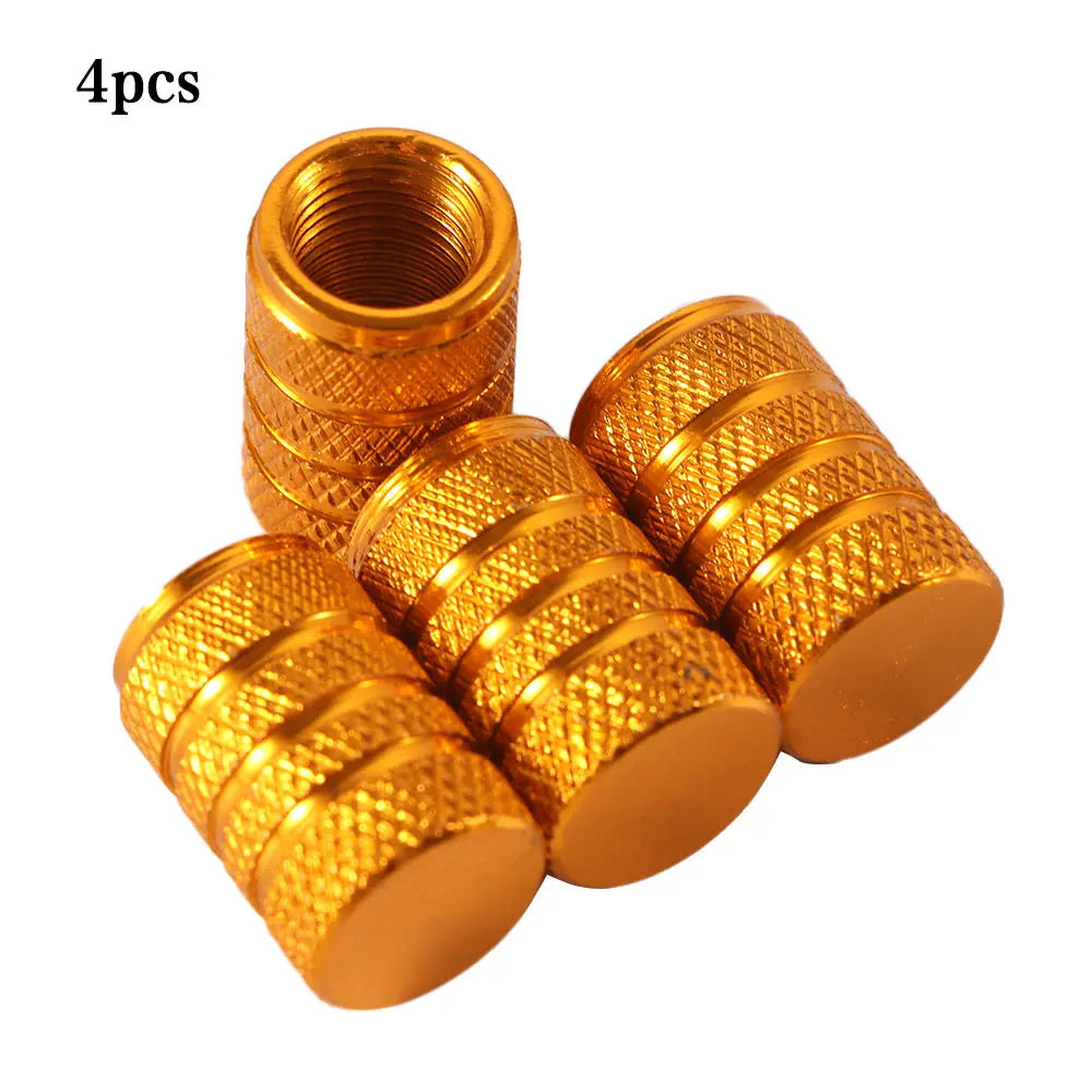 4pcs Aluminium Alloy Truck Bike Accessories Tube Bicycle Valve Caps Tyre Air Caps Valve Cover Car Wheel Tire Valves