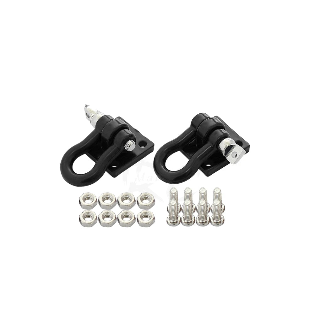 RC Car Metal Trailer Tow Hook Accessories Winch Anchor Chains Truck Nuts for 1/10 Crawler TRX4 TRX6 D90 SCX10 86100 CC01 MN99S