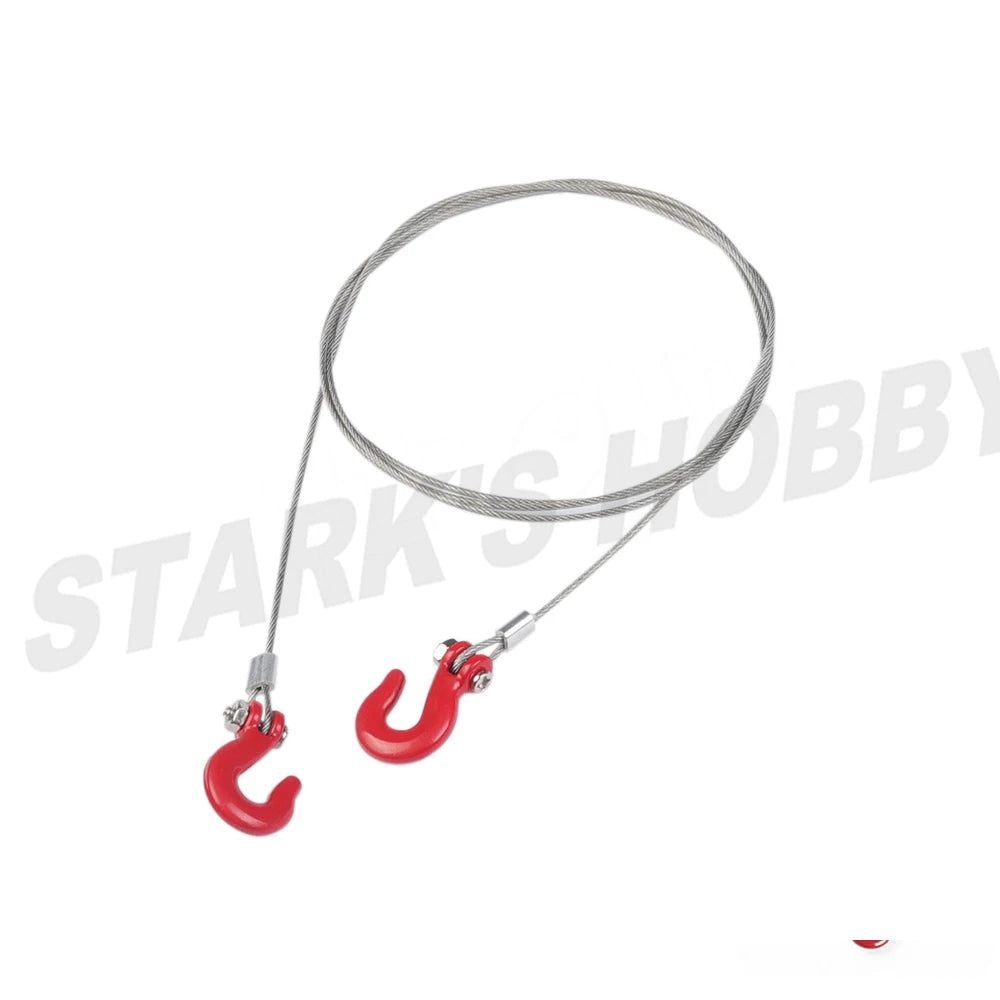 1/10 Scale Accessories Metal Tow Hook Trailer Rope Chain Trailer shackle for RC Crawler Car Axial SCX10  TRX4 D90 Capra