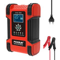 12V/12A 24V/6A Car Battery Charger Full Automatic Smart Battery Chargers Maintainer Portable Battery Chargers for Car Motorcycle