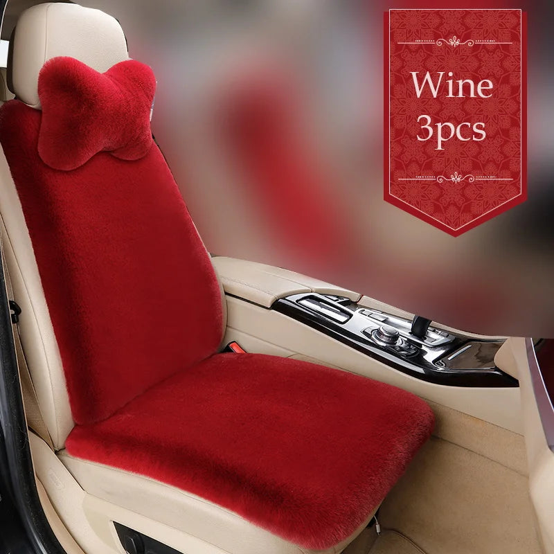 Car Full Seat Cover Protector Accessories Artificial Plush Warm Car Interior Covers Auto Cushion Cover 5 Seat Universal Size