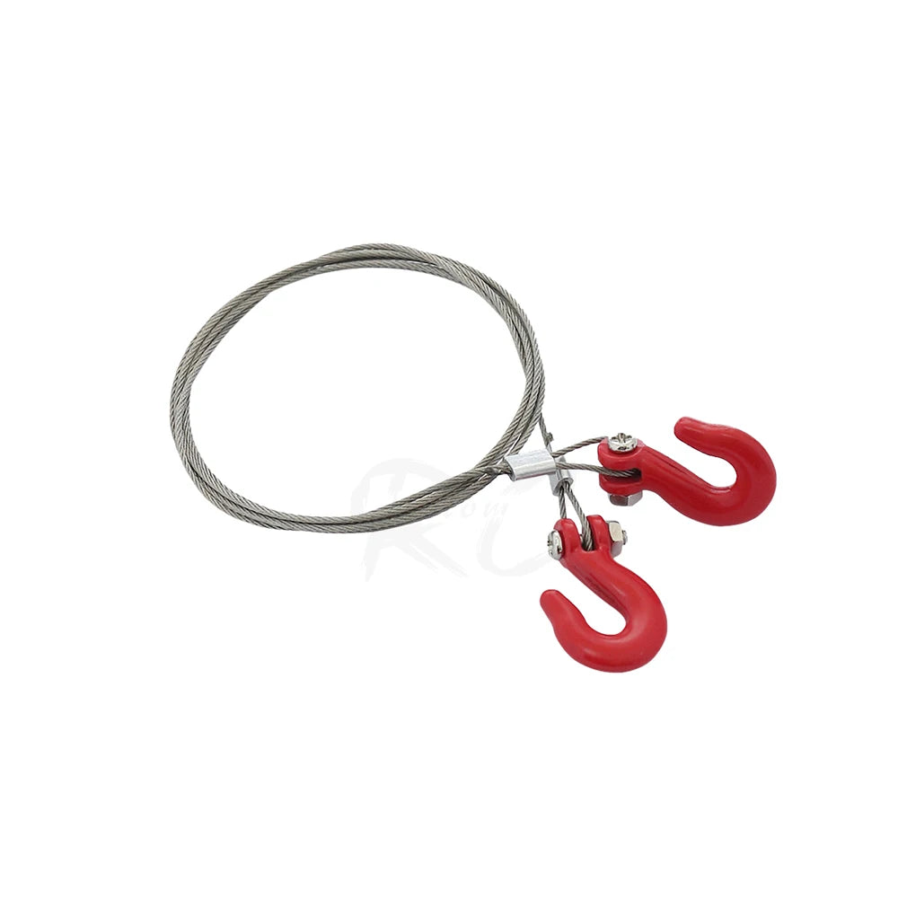 RC Car Metal Trailer Tow Hook Accessories Winch Anchor Chains Truck Nuts for 1/10 Crawler TRX4 TRX6 D90 SCX10 86100 CC01 MN99S