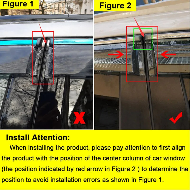 Car Accessories Window Visor Deflector Shelters Awnings Exterior Decor Parts Rain Guard Protect For Changan Uni-k Unik 2023-2021