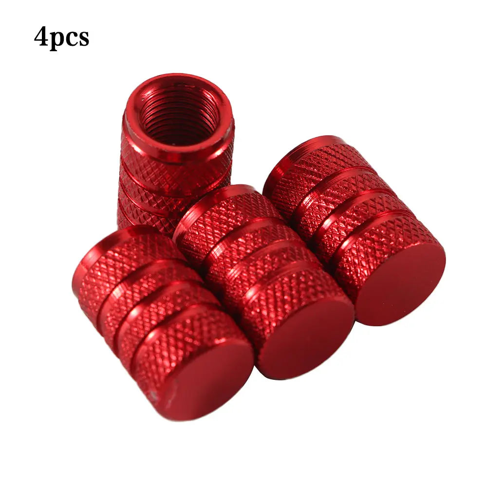 4pcs Aluminium Alloy Truck Bike Accessories Tube Bicycle Valve Caps Tyre Air Caps Valve Cover Car Wheel Tire Valves