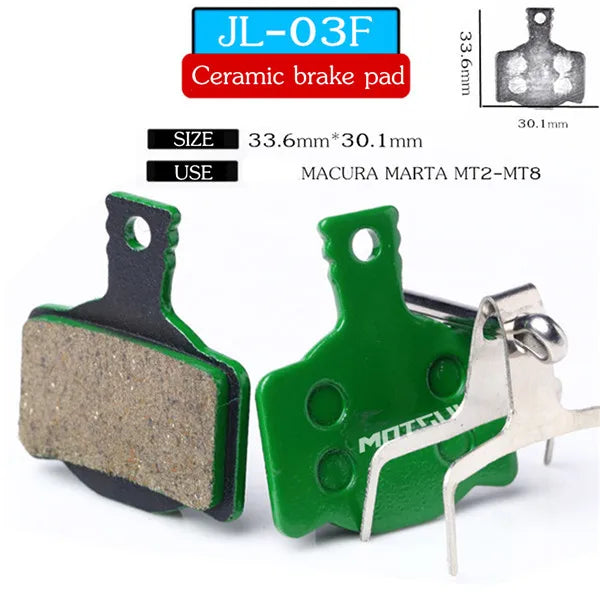 MOTSUV 4 Pairs Bicycle Ceramics Disc Brake Pads for MTB Hydraulic Disc Brake SHIMAN0 SRAM AVID HAYES Magura Formula Bicycle Pads