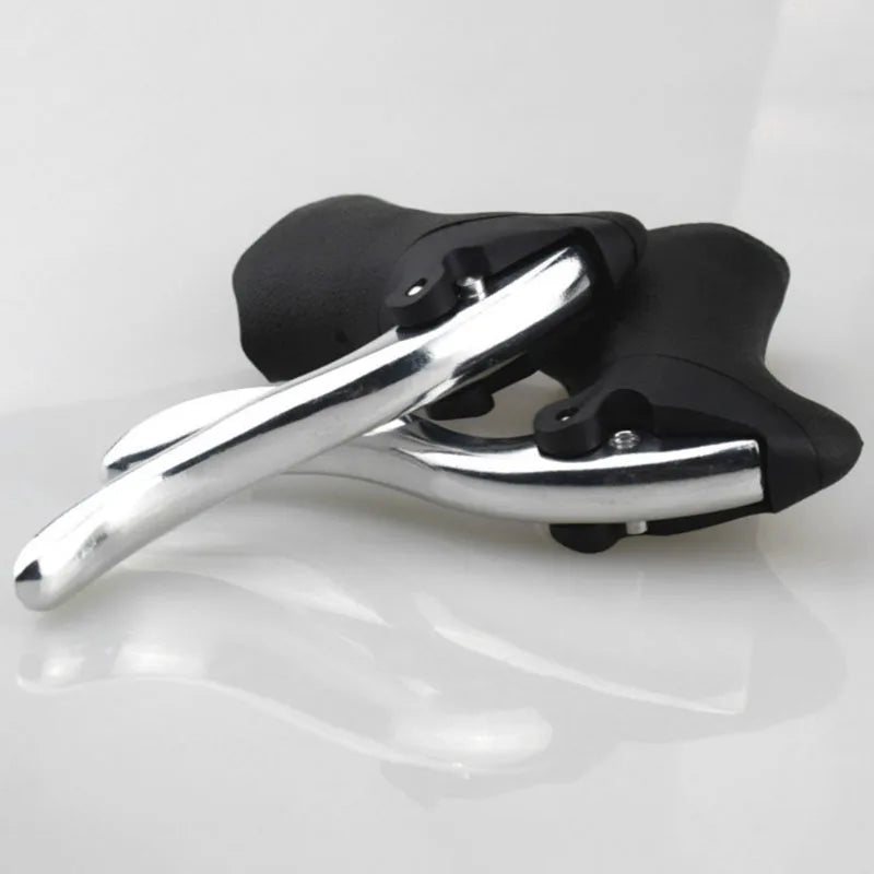 22.2-23.8mm Bicycle Brake Levers Handle Road Bike Cycling Front and Rear Brake Levers Drop Handlebar Set Bike Parts