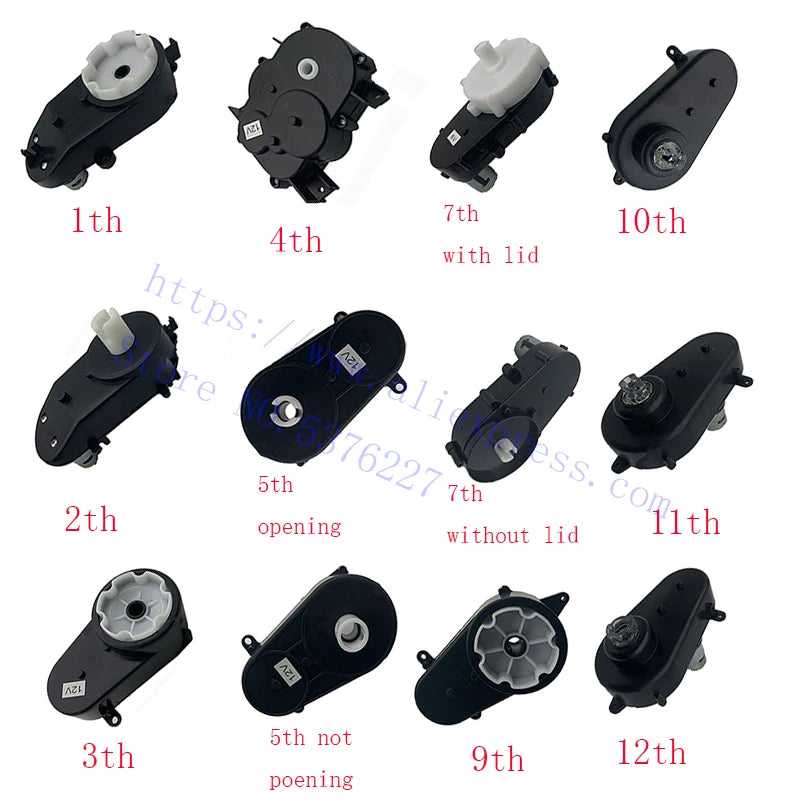 Children's electric car steering motor gear box RS280, 380/390 6V/12V motor remote control stroller accessories