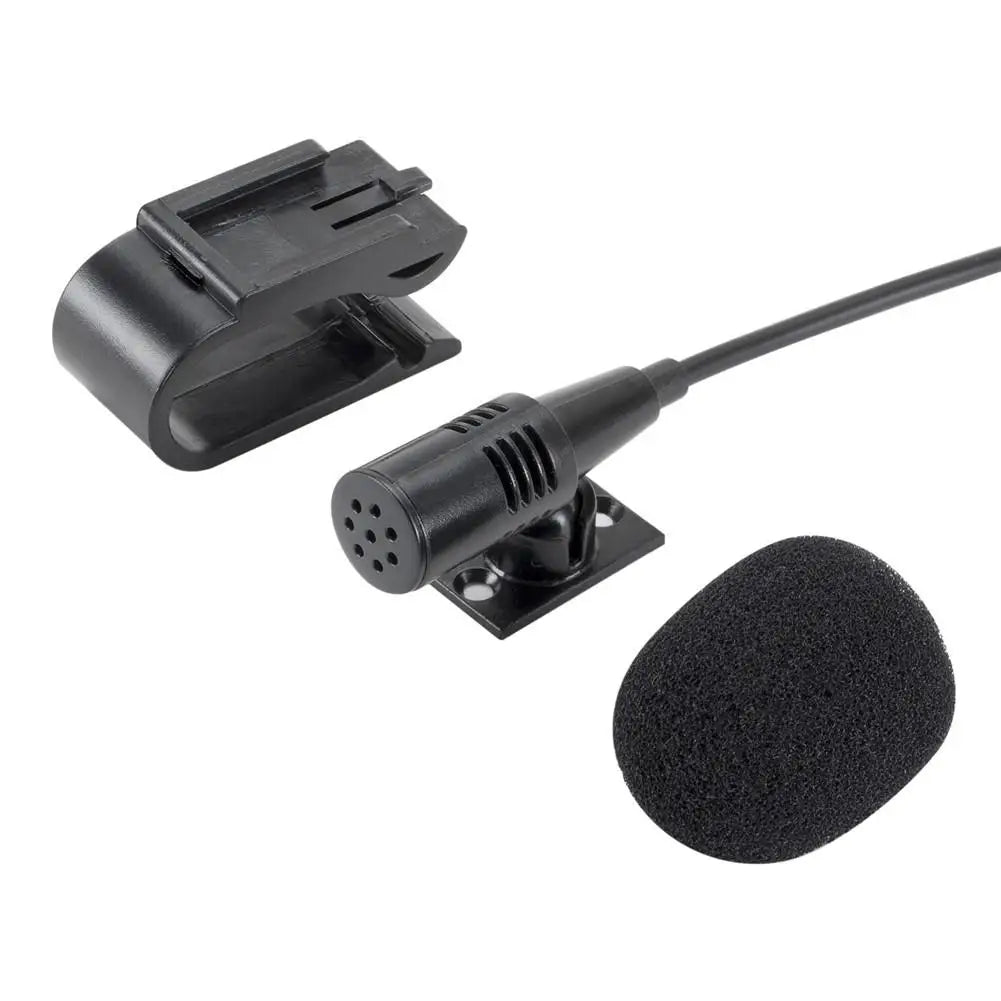 Car External Microphone With 3.5mm 3M Bluetooth Audio Cable U-Shaped Clip For Radio Automatic DVD Player Car Accessories