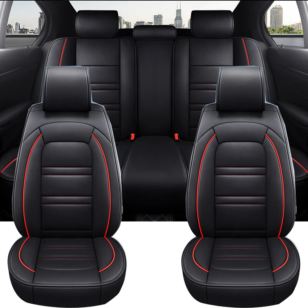 Full Coverage Pu Leather Car Seat Covers for KIA Stinger Cadenza K3 K5 K9 Sportage Ceed Rio Sportage EV5 Car Accessories
