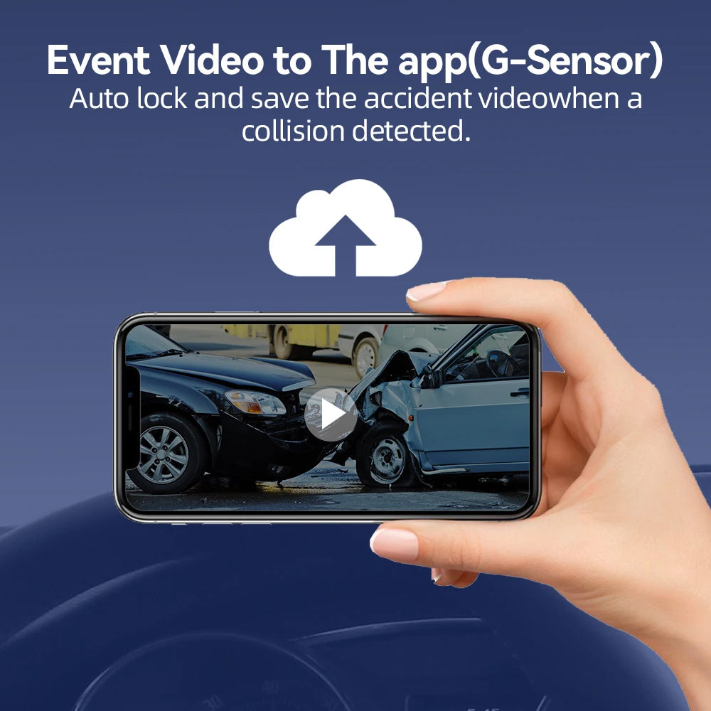 JIMIMAX G29 Mini Dash Cam 2K 5.8Ghz Wi-Fi Support Front Cam Car DVR IR Night Vision Parking Mode dashcam App Control
