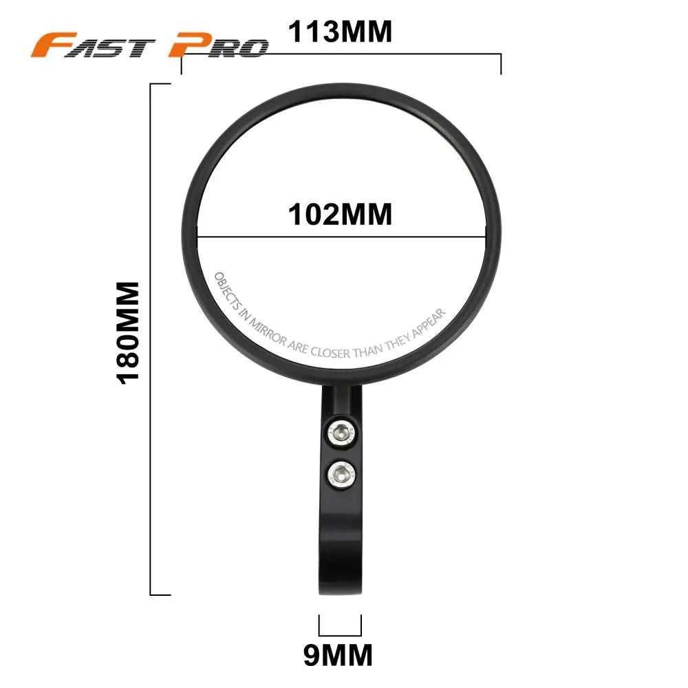 Espejos retrovisores, accesorios universales para motocicletas KTM, HONDA, YAMAHA, KAWASAKI, SUZUKI SX, EXC, CRF, CBR 85, 250, aluminio