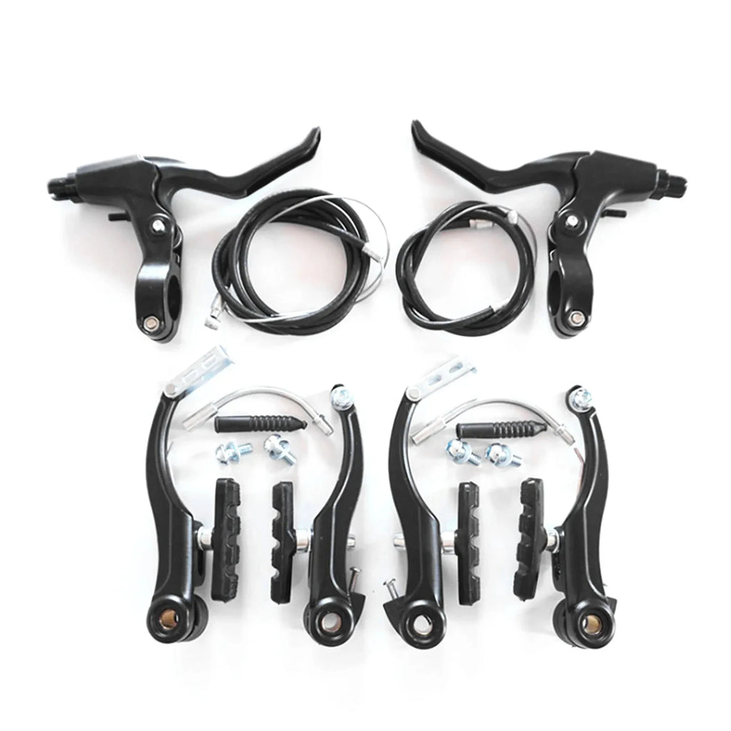 Aluminum Alloy Mountain Bike V Brake Set Front And Rear Black Riding Accessories for Mountain And Road Bikes