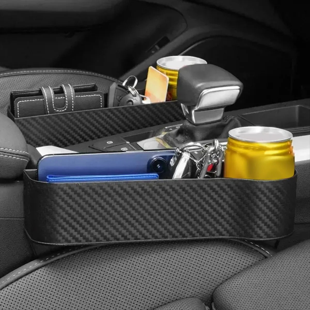 *ABDH (2pcs)Car Storage Box Interior Products Seat Center Console Storage Box Cup Holder Car Storage Box Sorting Box