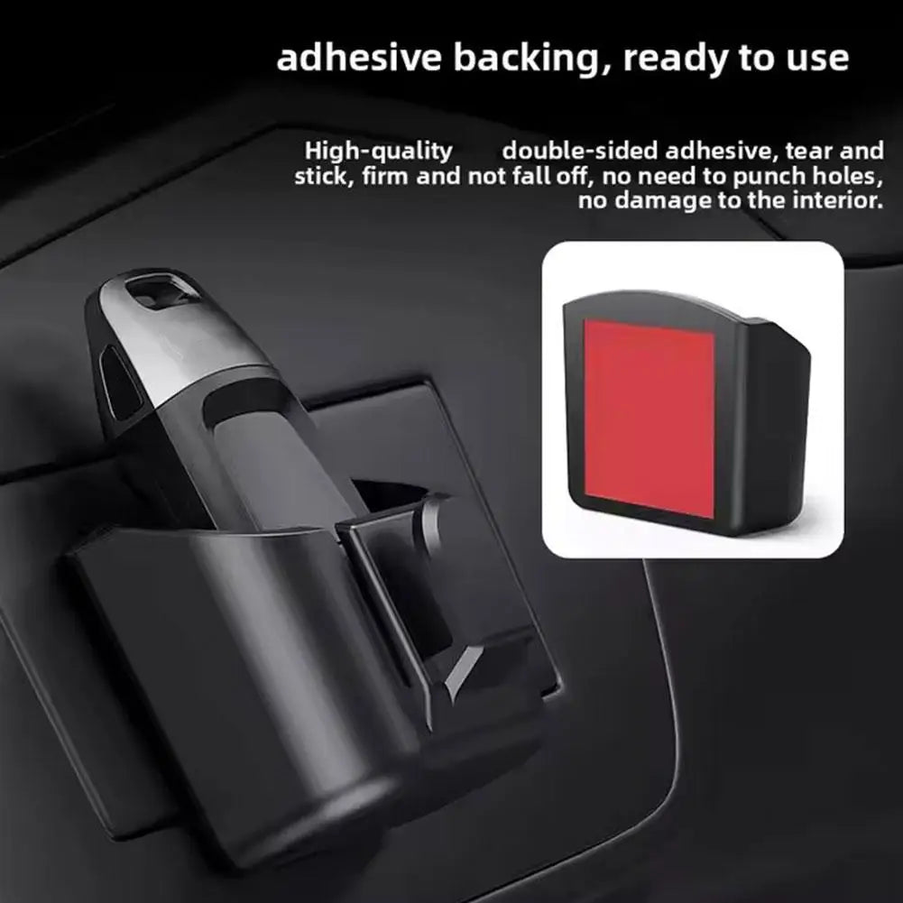 Car Key Cover Hook Car Dashboard Key Storage Box Reusable Back Adhesive Organizer Box Anti-Slip Organizer Accessories