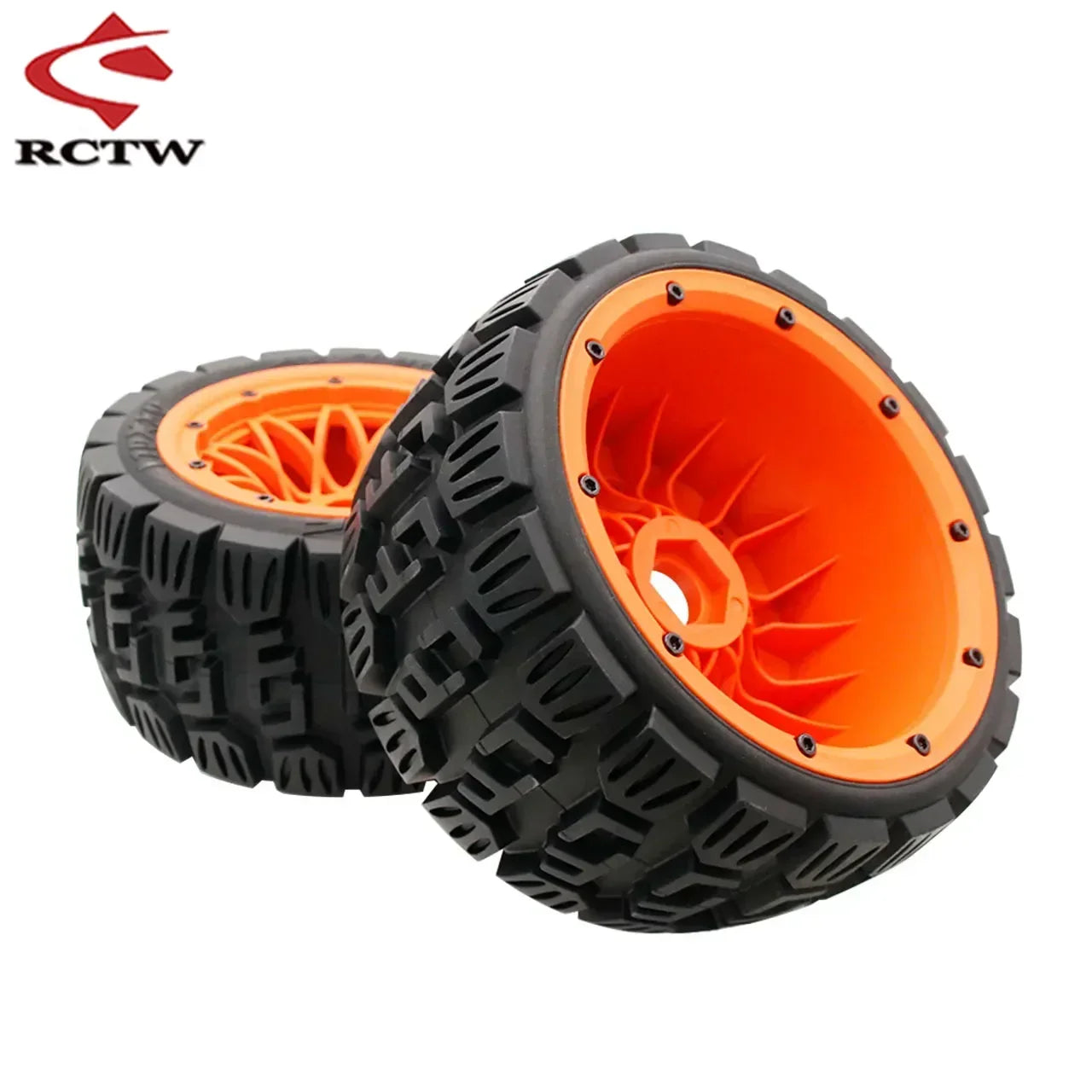 All Terrain Super Wear-resistant Complete Tyre Rear or Front Wheel Tire Set for 1/5 HPI ROFUN ROVAN KM BAJA 5B SS Rc Car Parts