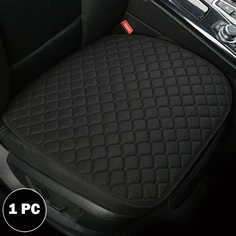 Car Seat Cover Accesorries Flax Summer Protect Cushion Protector Front Rear Full Set Vehicle Supplies Auto Interior Universal