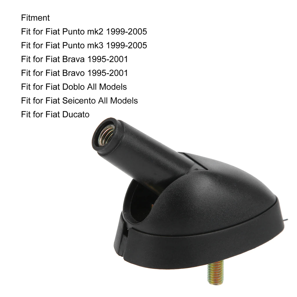 Auto Accssory Car Antenna Base Adapter Black Fit for Fiat Punto/Doblo/Brava/Bravo/Seicento/Ducato Car Antenna Base FM Radio Base