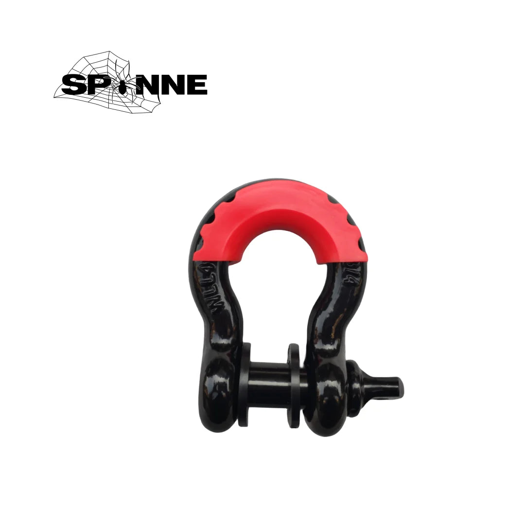 Grillete de anillo en D de 3/4" para grúa de 4,75 toneladas con cubierta protectora, apto universalmente para camiones todoterreno, accesorios de remolque todoterreno.