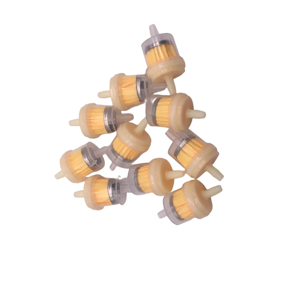 10pcs Universal Gasoline Gas Fuel Gasoline Oil Filter For Scooter Motorcycle Moped Scooter Dirt Bike ATV Fuel Filte