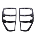 Car Accessories Tail Lights Cover ABS Matte Black Tail Light Surround Trim For Ford Ranger Raptor 2015-2022 Double Cabin Styling
