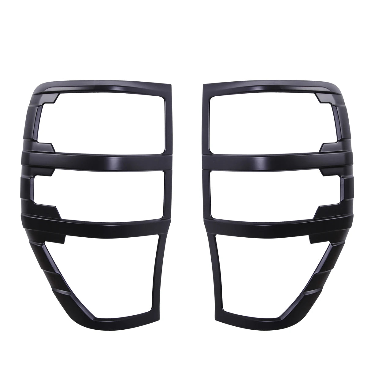 Car Accessories Tail Lights Cover ABS Matte Black Tail Light Surround Trim For Ford Ranger Raptor 2015-2022 Double Cabin Styling