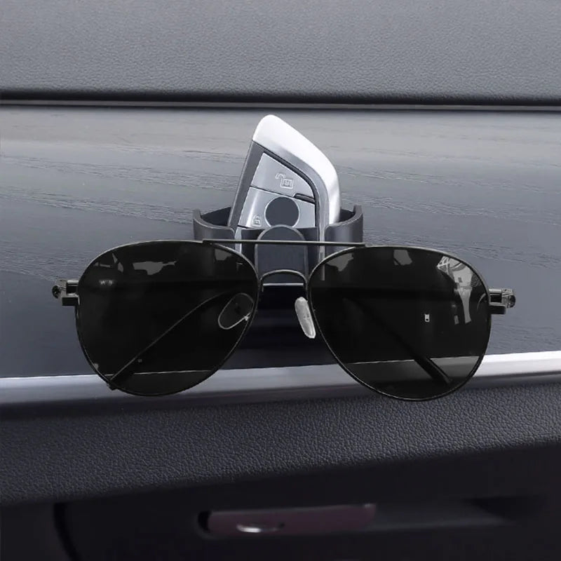 Car Key Storage Box Organizer Auto Dashboard Sunglasses Card Holder Clip Interior Accessories For Audi Dacia Jeep KIA Skoda Ford